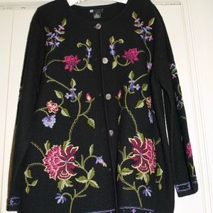 100% Wool Embroidered Jacket in Women